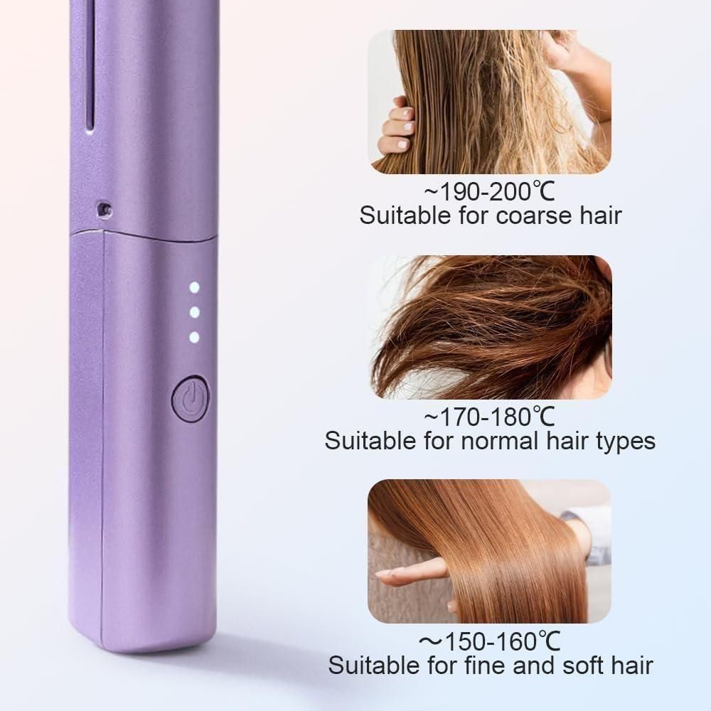 Portable Mini Cordless Hair Straightener Comb