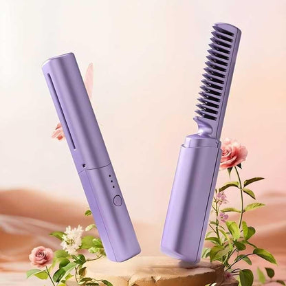 Portable Mini Cordless Hair Straightener Comb